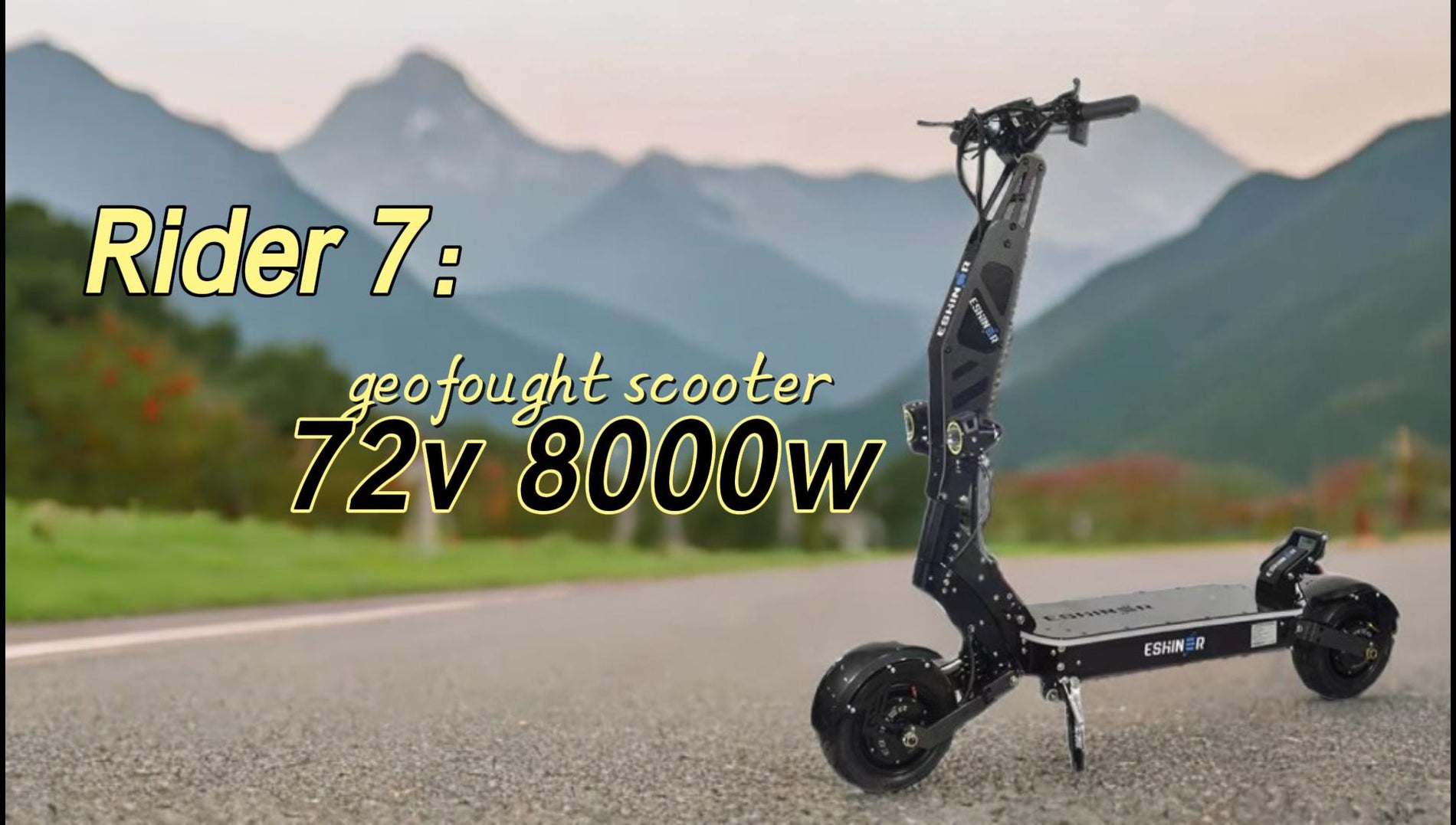 Redefine Speed and Intelligence: Geofought R7 72V 8000W Dual-Motor Electric Scooter