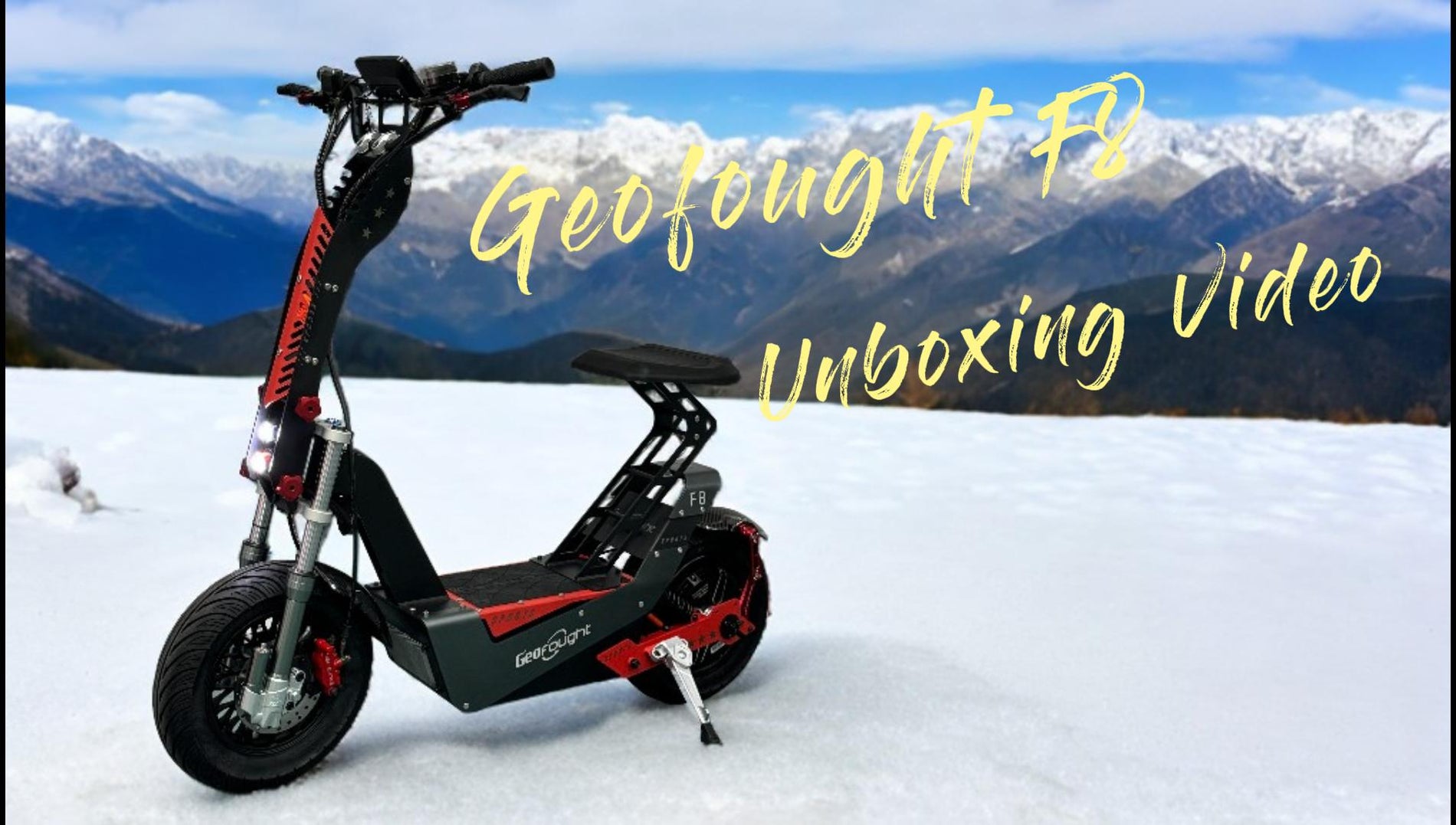 Unboxing video of Geofought F8 72v 15000w 60ah racing electric scooter