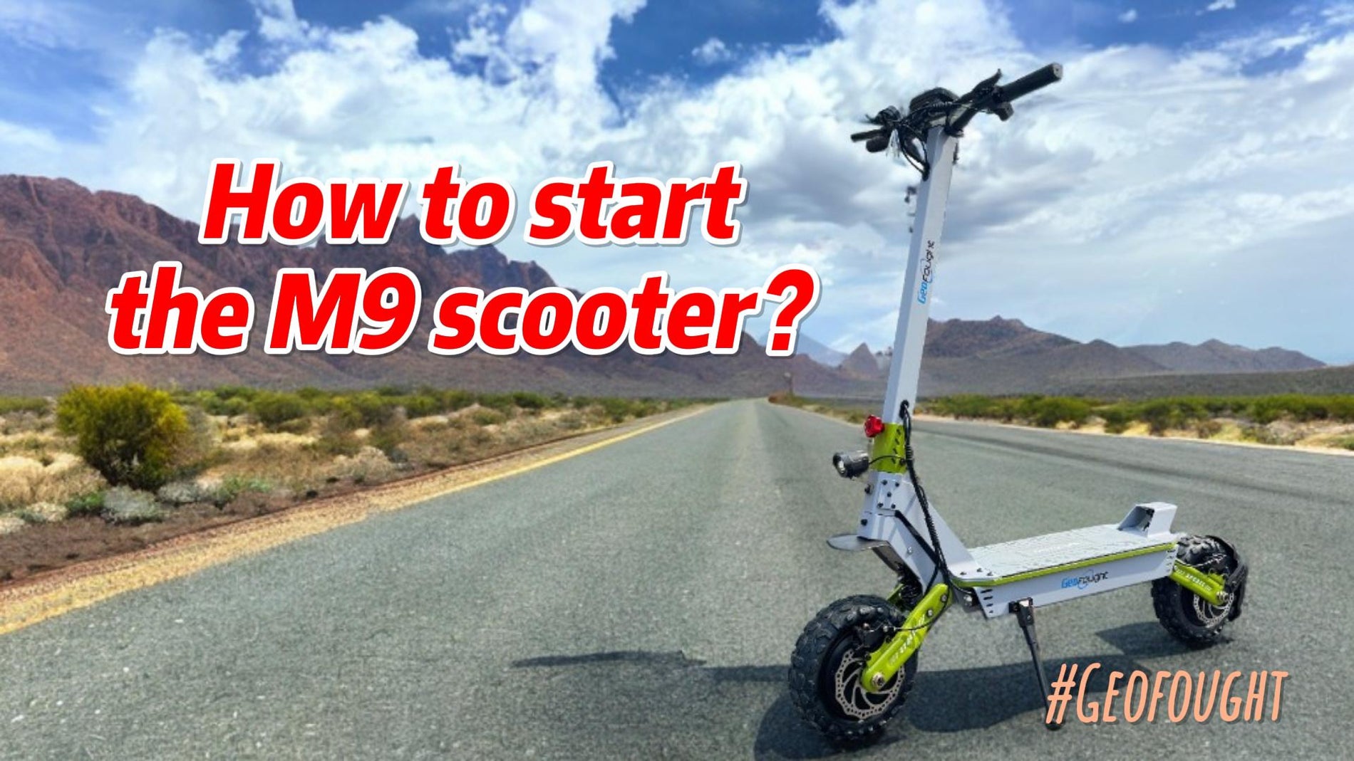 How to start the M9 scooter？