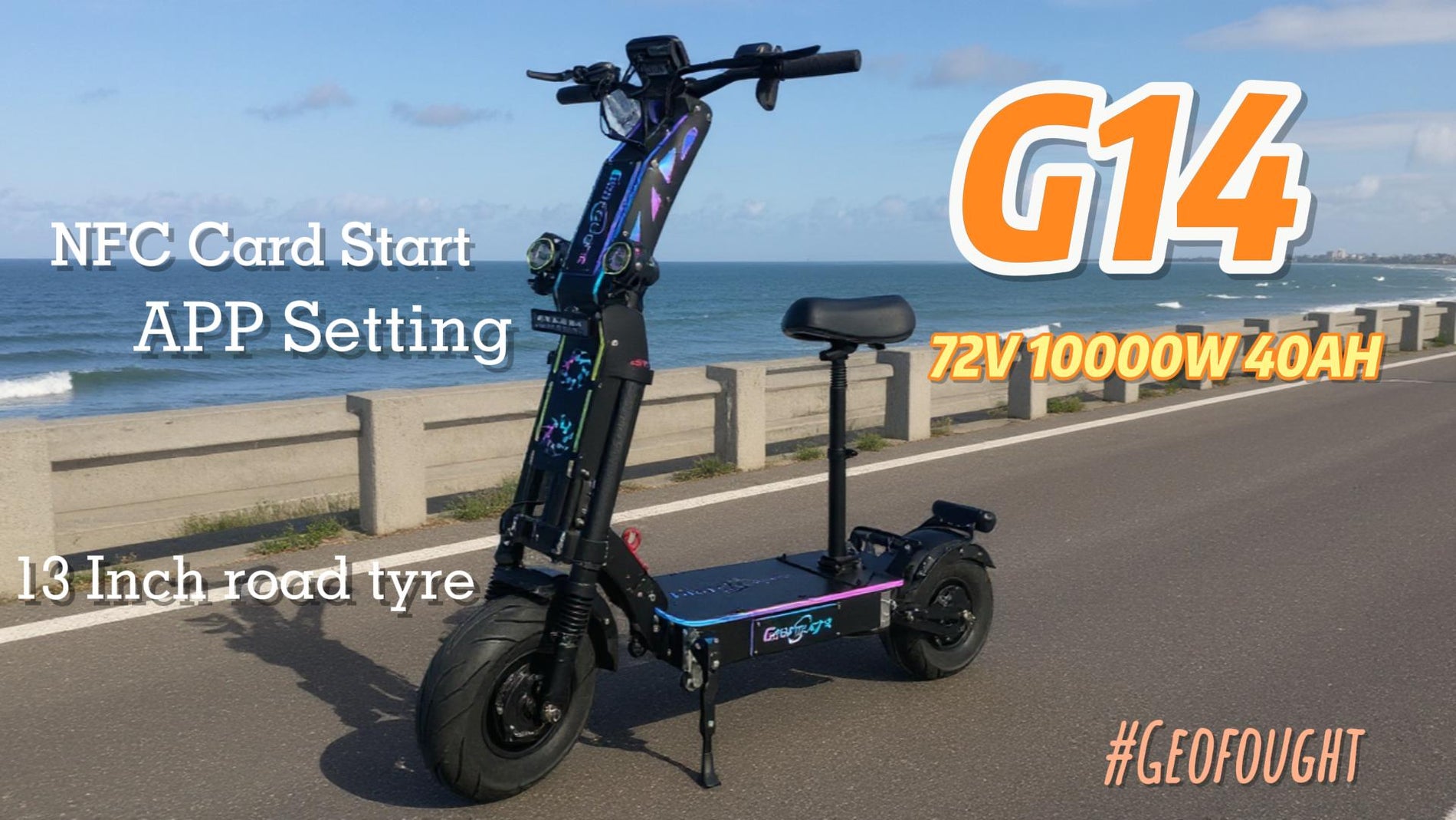 USA warehouse ready stock 72v 10000w 40ah G14 Electric Scooter