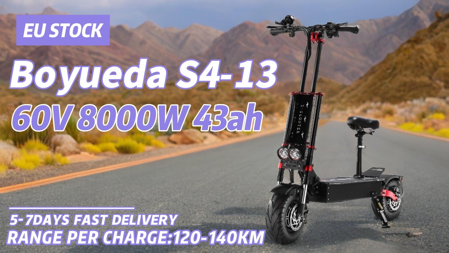 Boyueda 8000W Electric Scooter – Now in EU Warehouse! Fast 5-7 Day Delivery