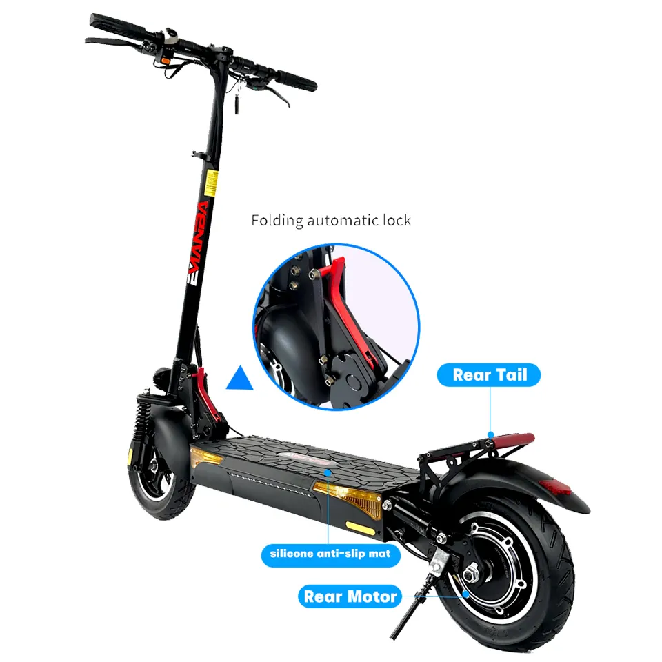 EU in Stock L12 10inch 48v 800w 13ah 45kmh max speed Electric Scooter
