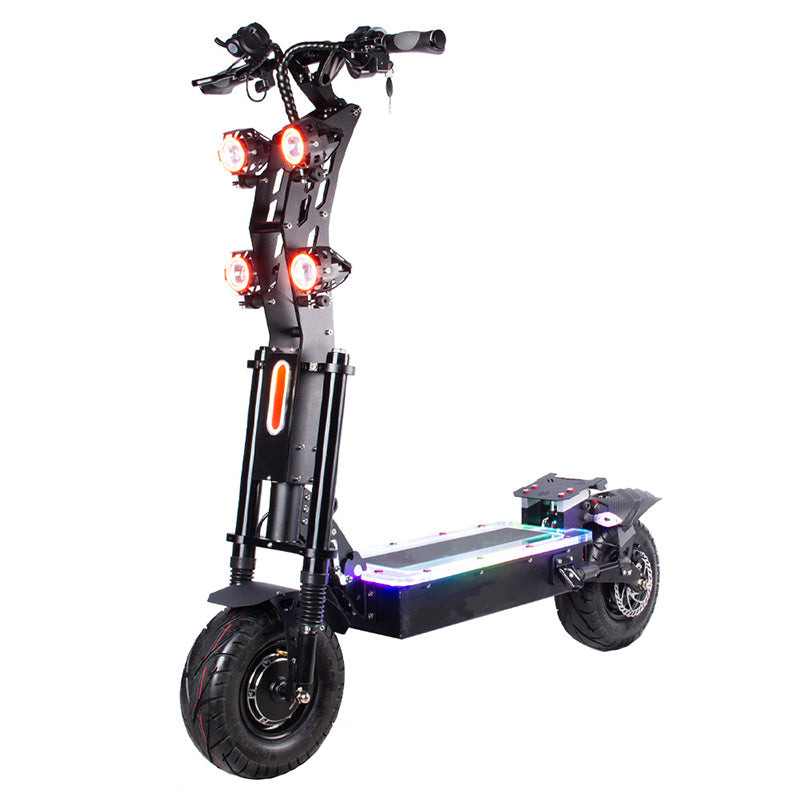 Fastest 72v 8000w 13inch fat tire electric scooter dual motor waterproof for adults