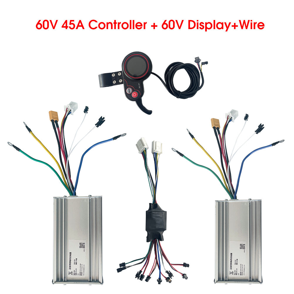 Yunli 60V 45A scooter Controller Display for Dual Motor 3000W