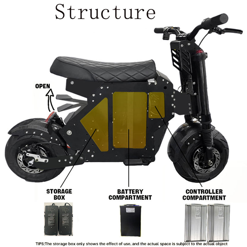 USA warehouse electric scooter 72v10000w50ah M5 with APP setting free