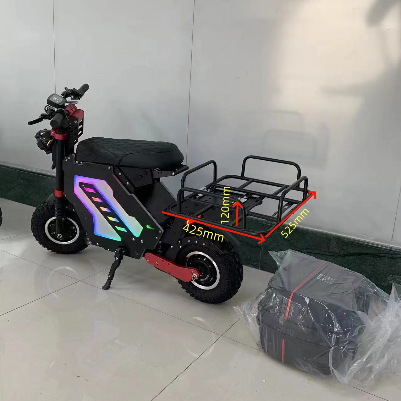 Geofought Molo 5 moped electric scooter Upgraded enlarged rear basket and rack